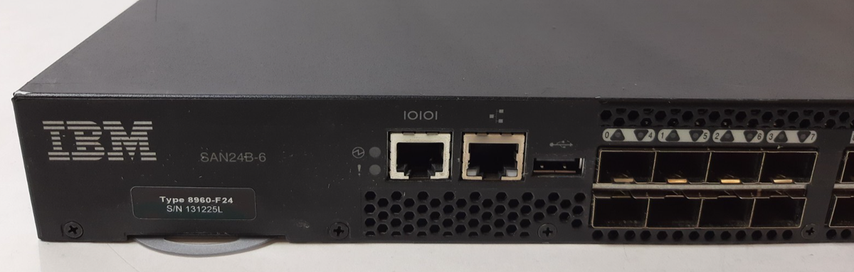 IBM 8960 F24 50 8960-F24 24 Port IBM STORAGE NETWORKING SAN24B 6