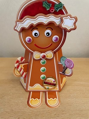 Handarbeit personalisiert Box Weihnachtskarte Weihnachtsmann Engel Pinguin Bär Schneemann