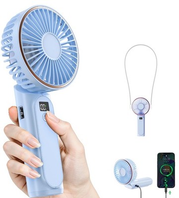 TUNISE Portable Handheld Fan, Portable Fan Rechargeable, 4000mAh, 180° Adjustabl