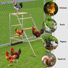 Portable Chicken Perch for Coop Roosting Perch Bars for Garden Backyard Poultry