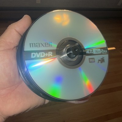 25 Pack Maxell DVD+R 4.7GB 16x 2 Hrs Discs