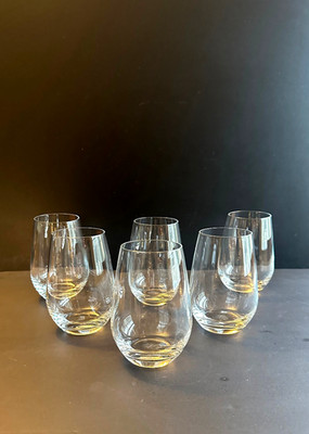 Set 6 Schott Zwiesel Glasses  Stemless Wine Whiskey Tumblers Barware Signed 5''