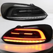Black Led Back Lamp For 09-14 Vw Scirocco 1.4t 2.0t Led Turn Signal Tail Lights