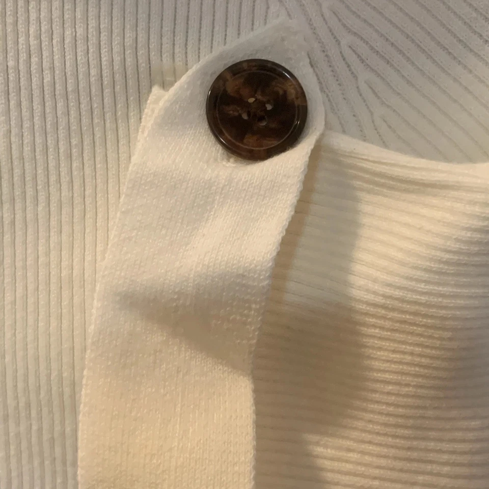 Vintage Victoria’s Secret Moda Intl. Vestido Suéter Invierno Blanco Talla Grande Nuevo Con Etiquetas Foto 2 de 4