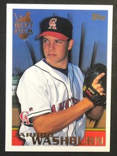 1996 TOPPS Jarrod Washburn ROOKIE RC Baseball Card #23
