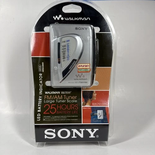 New Sealed Sony Walkman WM-FX197 AM/FM Mega Bass Cassette Player – NOS 2005 VTG