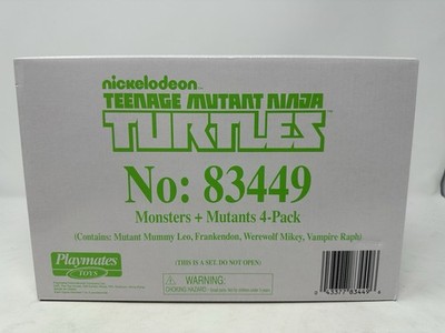 4pk Teenage Mutant Ninja Turtles Monsters & Mutants Playmates Toys