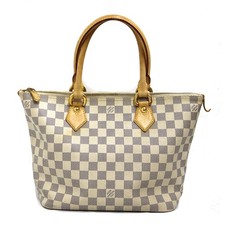 Louis Vuitton Saleya PM N51186 Handbag PVC Leather White Navy Dust Bag #KN1126