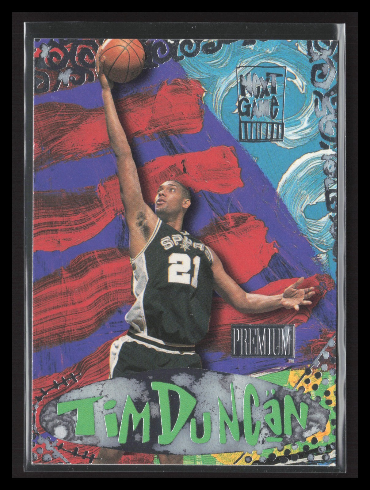 1997-98 SkyBox Premium #7 NG Tim Duncan Next Game