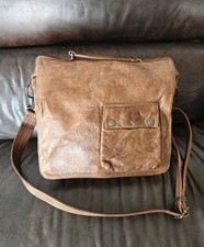 Belstaff Shoulder  Leather Bag, Malenotti Era , Antique Cuero 