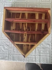 Ring And Baseball Holder In The Shape Of Home Plate