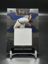 2022 Panini Select - Rookie Jumbo Swatch Spencer Strider #RJS-SS (MEM, RC)