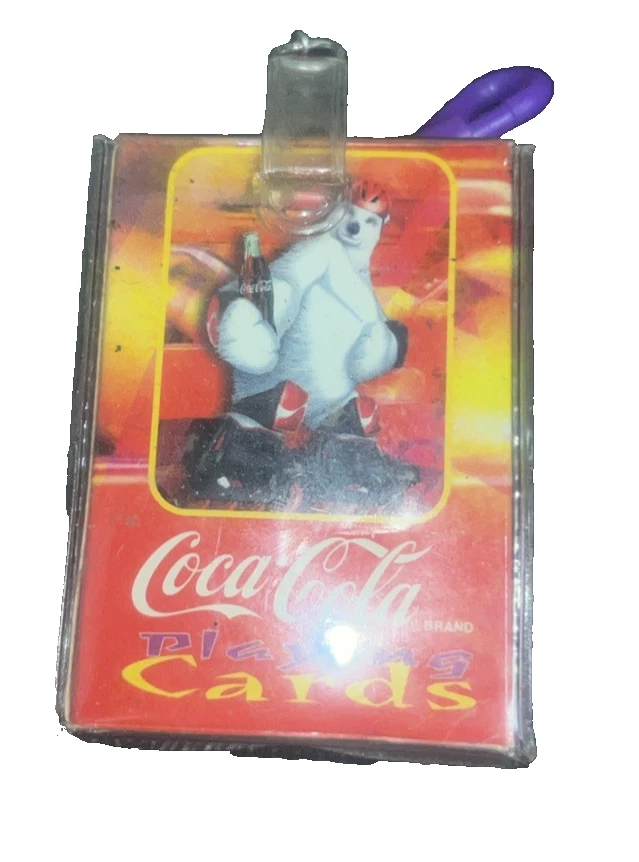 Coca-Cola Key Chain 1990's Mini Playing Coke Cards - Image 2 of 3