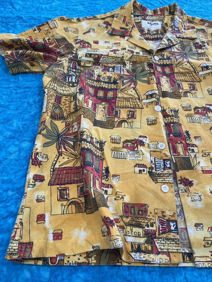 Camisa Uniforme Knott's Berry Farm Años 80 Ghost Town Entrance Para Hombres De Colección Talla L Foto 2 de 4