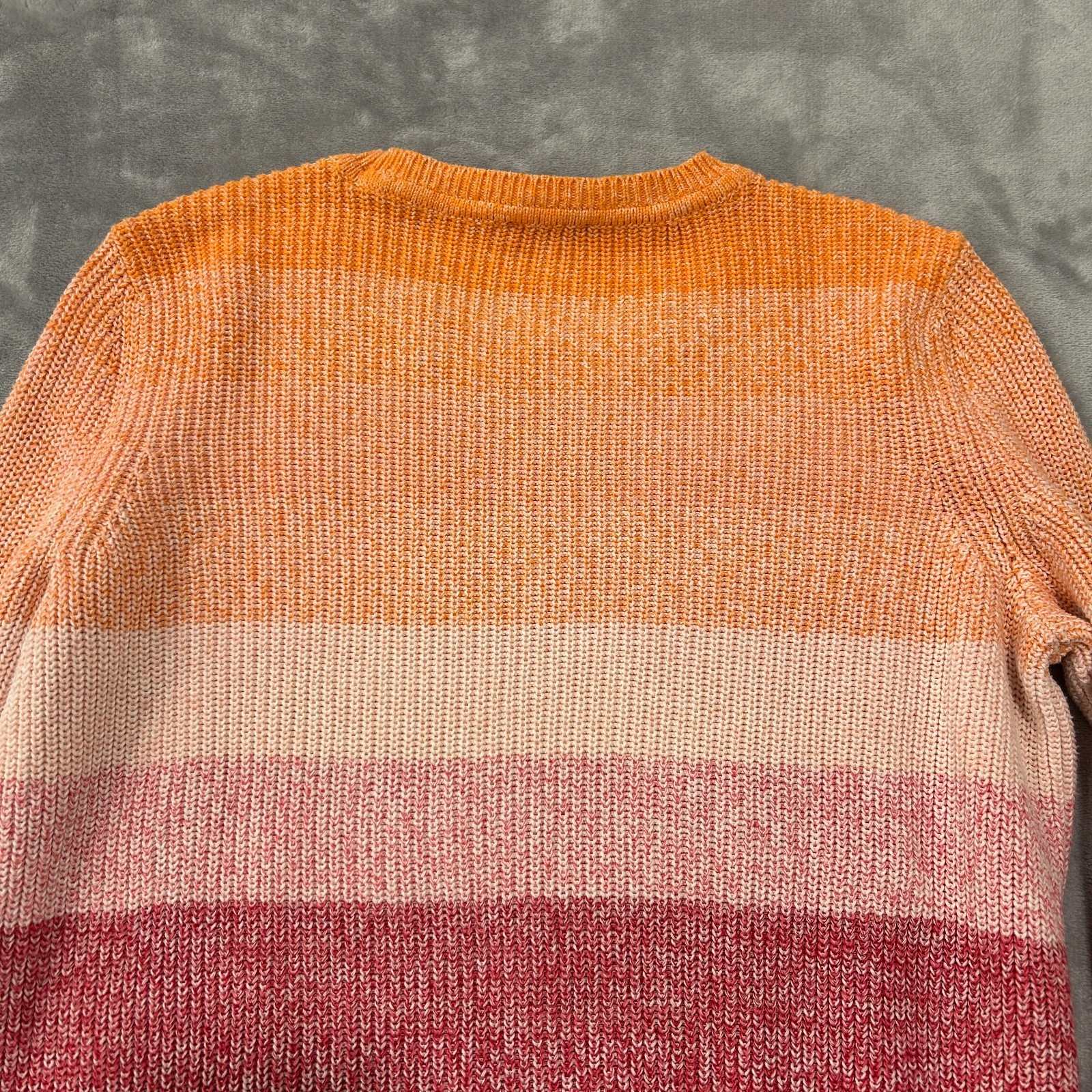 Talbots Gradient Colorblock Lightweight Knit Swea… - image 7