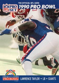 Lawrence Taylor #422 Football Cards 1990 Pro Set trading card — raw and PSA graded price guide