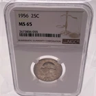 1956 Washington Quarter NGC MS65 NICE TONING (B7)
