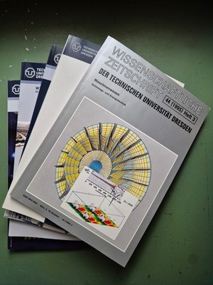     1995 - 2007, 5 x Wissenschaftliche  Zeitschrift der TU Dresden - Bilder  