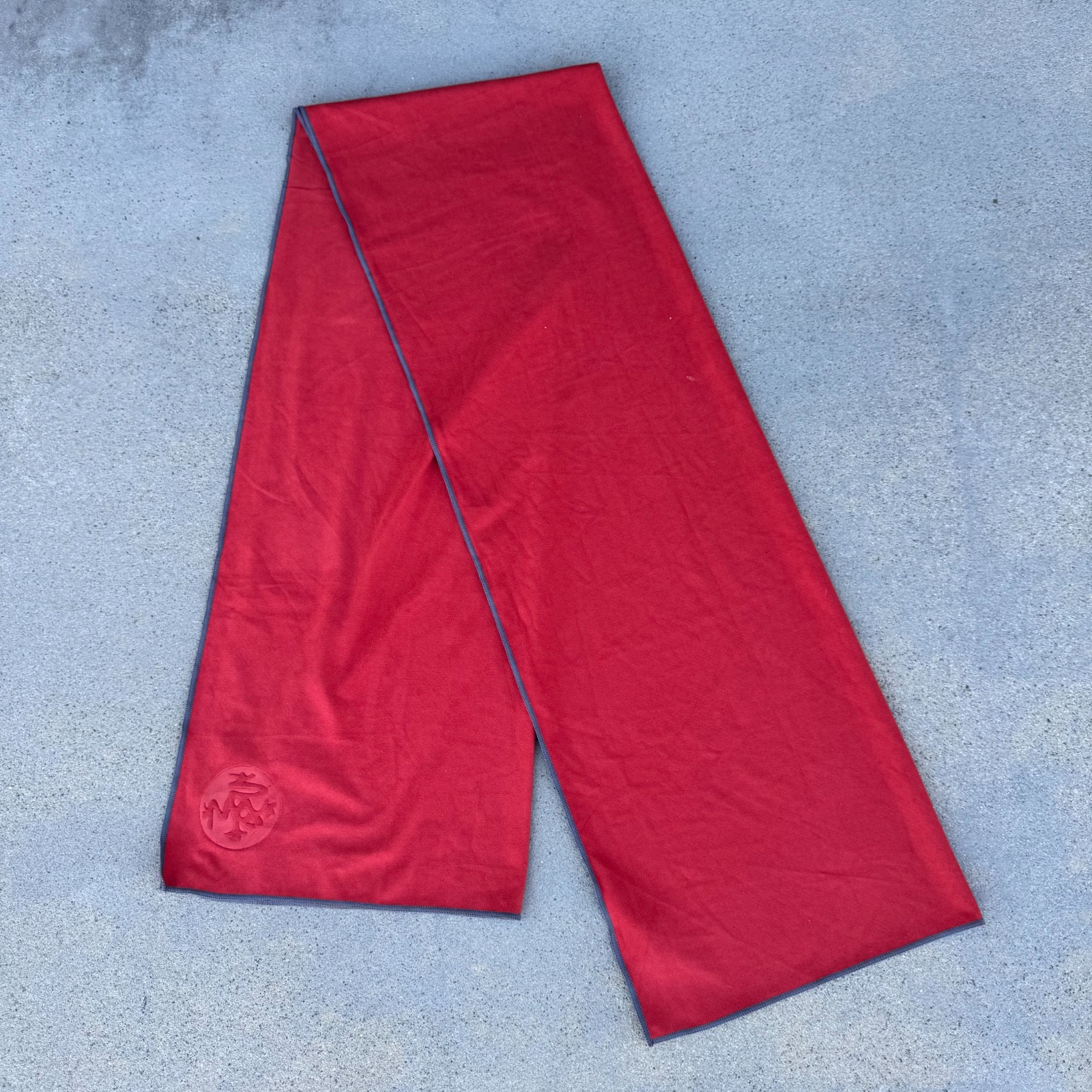 Manduka eQua Mat Towel Yoga Mat Towel Microfiber Non Slip Red