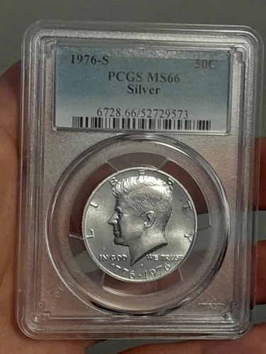 1976 S Kennedy Silver Bicentennial Half Dollar MS66 PCGS