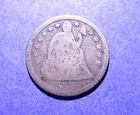 1856 Small Date Liberty Seated Dime  Good-
