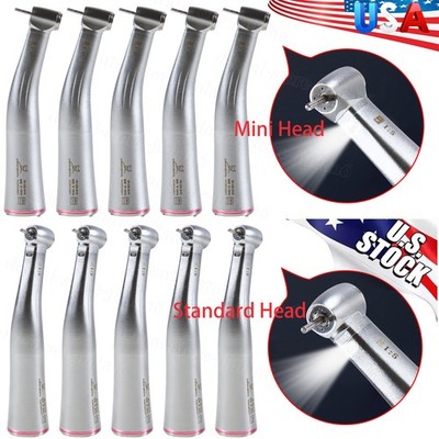1-5 Dental 1:5 LED Contra Angle Fiber Optic Handpiece Fit KV NSK Micro Motor
