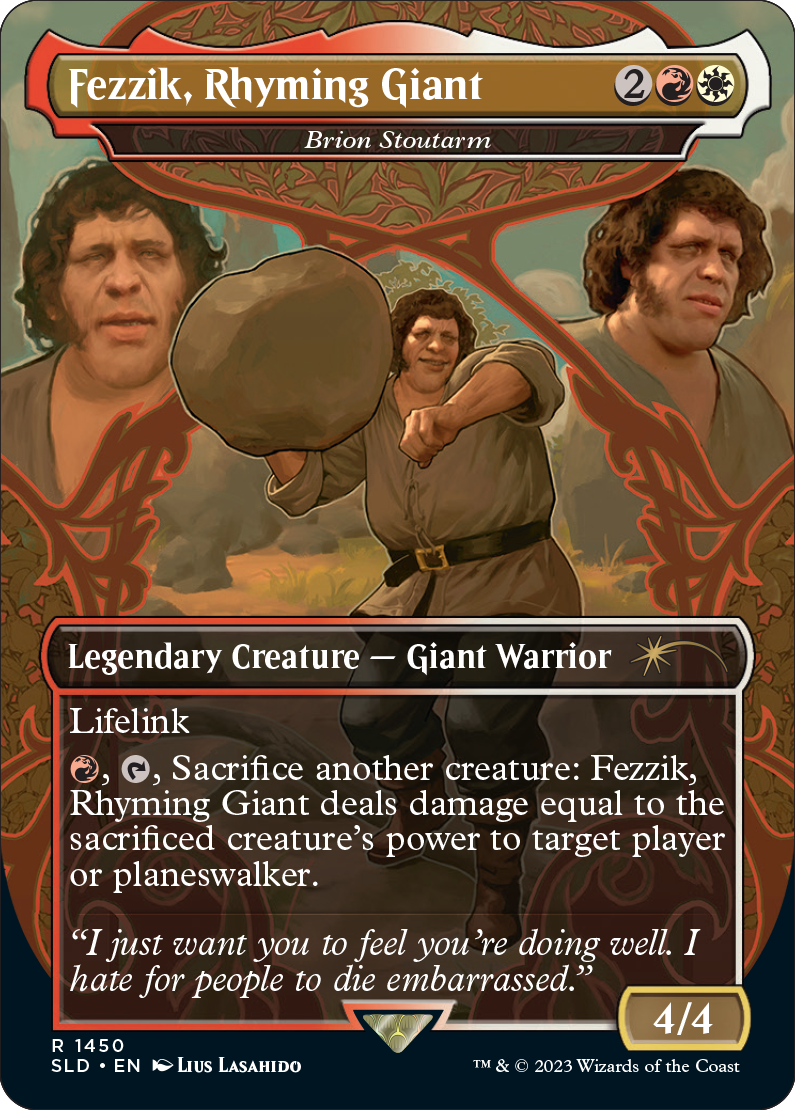 MTG Fezzik, Rhyming Giant English Secret Lair | eBay