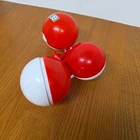 3 Vintage Pokemon Pokeball Ball Key Chain 1999 Burger King Toy Empty