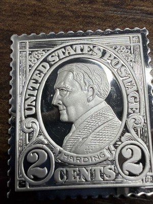 Commemorative .925 Sterling Silver Stamplate Hardin 0.02 Cents Wt. 2.25g