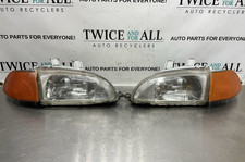 1992-95 Honda Civic Oem Headlights Stanley Pair Left Right W Aftermarket Corner