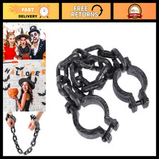 35-Inch Plastic Wrist Shackles with Chain - Costume Prop for Halloween, Cosplay,