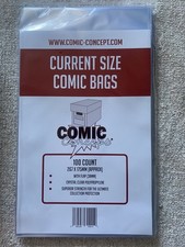 100 CURRENT SIZE / MODERN AGE Comic Bags 175 ...