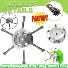 NEW Steel Wire Grass Trimmer Head Lawn Mower Weeding Head Brush Cutter