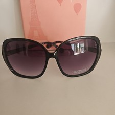 Kenneth Cole Reaction Women's Sunglasses Matte Black Rectangular KC1246 20B