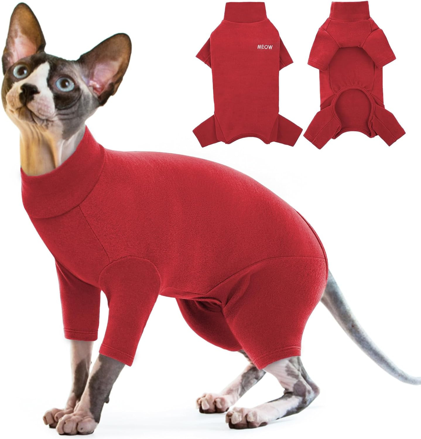 Calore Infinito: Cappottino Morbido e Pigiama per Gatti Sphynx