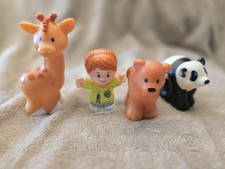 Lot Of 4 LITTLE PEOPLE Toys, Noah's Ark, School Bus Driver Emily