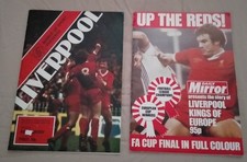 70s 2 x LIVERPOOL FC  UP THE REDS  Daily Mirror Publication & World Of Sport