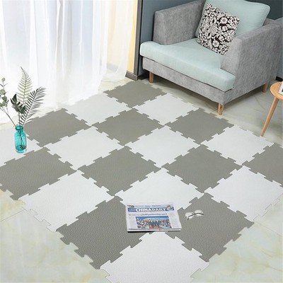 20PC Grey and White Soft Foam Mat Kids Playmat Floor Matting