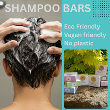 Solid shampoo bar - Eco & Vegan Friendly, Plastic free SLS/SLES Free