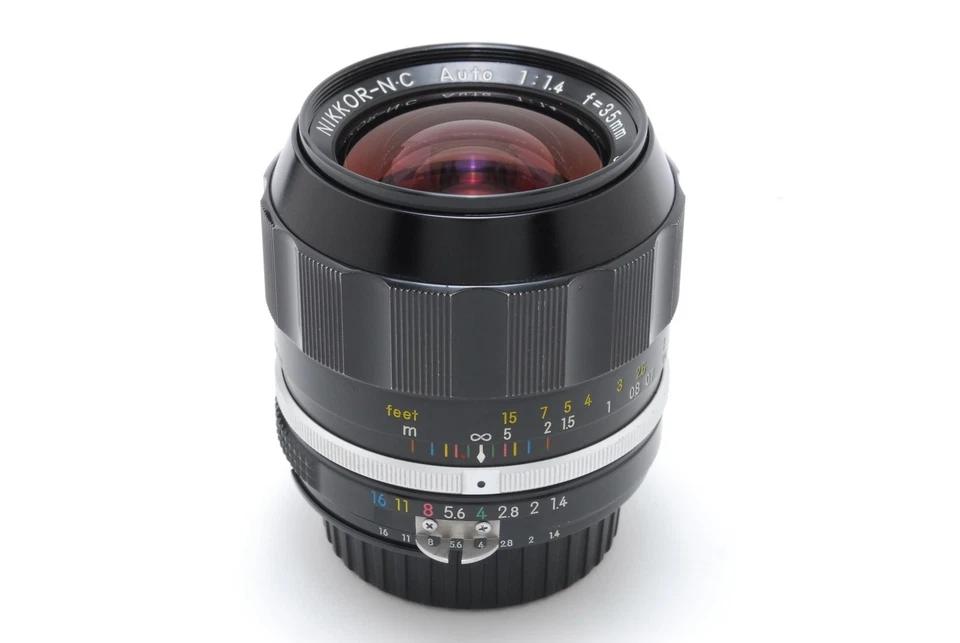 [ Near MINT ] Nikon NIKKOR-N.C Auto 35mm f1.4 Ai Converted Wide Angle Lens JAPAN - Image 3 of 4