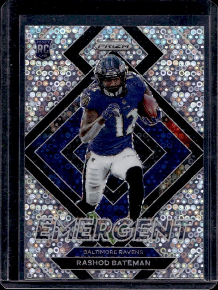 Rashod Bateman Panini Prizm Emergent #E10 Gold