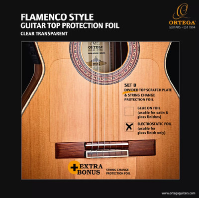 Ortega Guitars Flamenco Style Guitar Top Protection Electrostatic Foil (OERP-F..