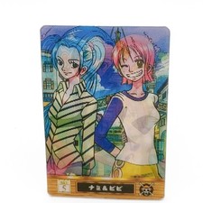 One Piece Nami Vivi No.5 Card 3D Lenticular 2002 Pirate King Gummy Japan Vintage