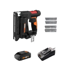 Worx Nitro 20V Cordless Crown Stapler Air Impact Technology Nail Gun 2 in 1