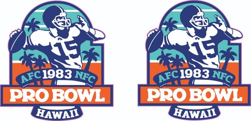 1983 Pro Bowl Mini Football Helmet Decals - Picture 2 of 3