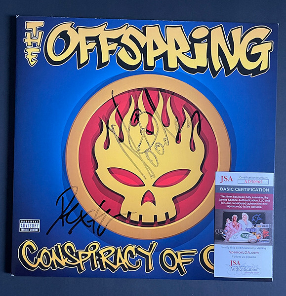 THE OFFSPRING SIGNED ALBUM RECORD CONSPIRACY OF ONE 12
