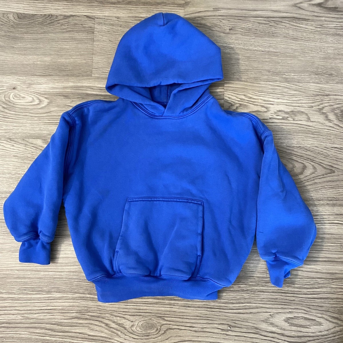 YZY Gap Yeezy Double Layer Hoodie Youth Size Small Blue Boys Kids