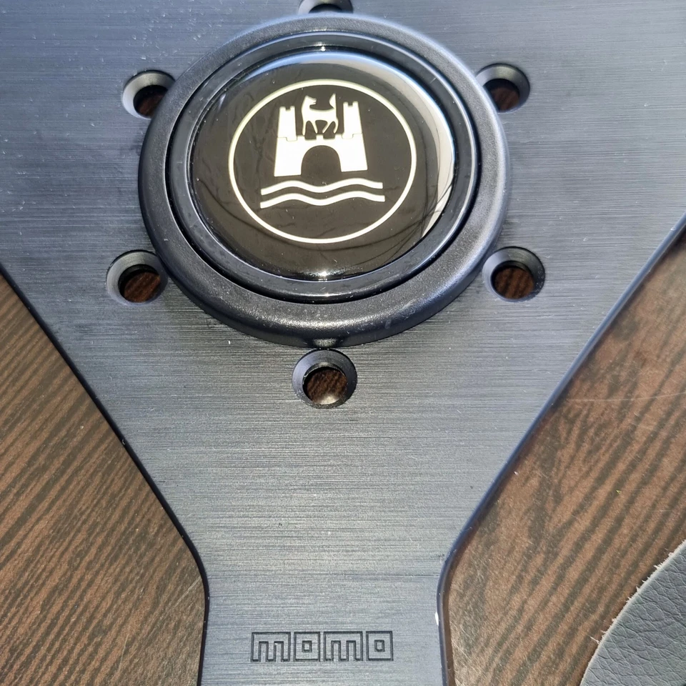 MOMO Rennport Lenkrad "TYP V35" Schwarz / KBA + ABE ideal für VW + Porsche 914 - Bild 3 von 4