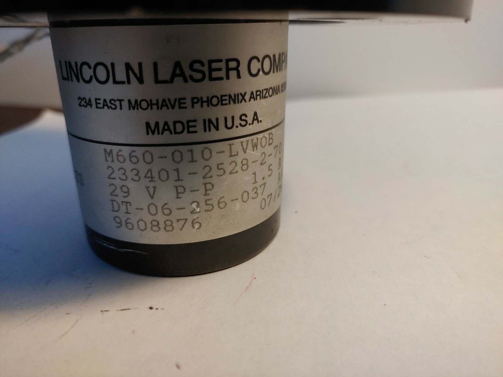 Lincoln Laser Company M660010LVWOB Laser Scanner eBay