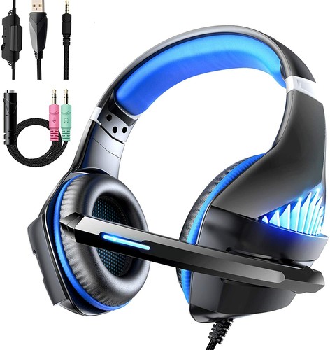 Viixm Cuffie Gaming per PS4 Xbox One, da con black/blue | eBay